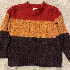 Cat & Jack Colorful Cable Knit Sweater